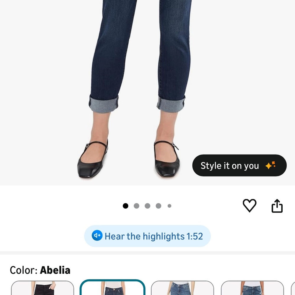 Kut from the Kloth Indigo Cropped Jeans